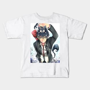 blue exorcist Kids T-Shirt